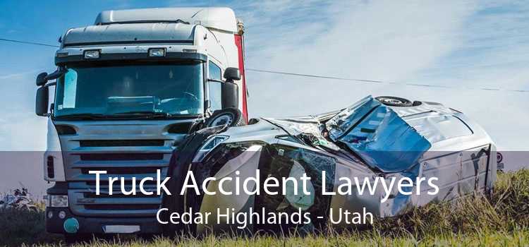 Truck Accident Lawyers Cedar Highlands - Utah